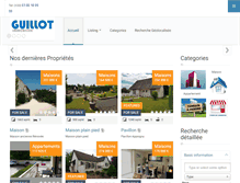 Tablet Screenshot of guillot-immobilier.fr